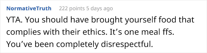  Woman Brings Her Own Food To A Vegan Wedding Because The Couple Didn't Want To Cater To Her Specific Diet, Drama Ensues - 20