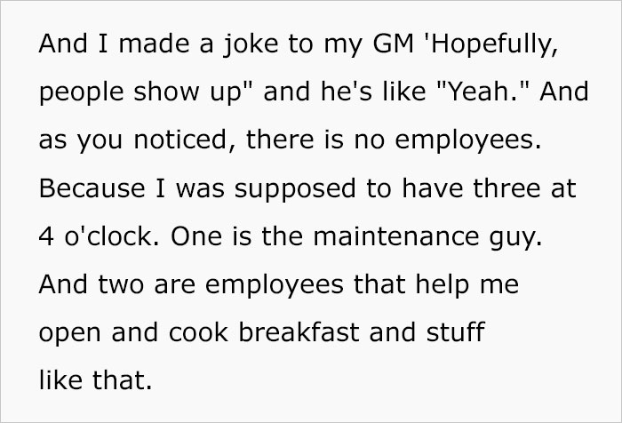 “Bad Management Usually Causes That”: Mcdonald’s Manager Arrives At 4AM For Breakfast Shift, Other Employees Pull A “No Call, No Show” - 5