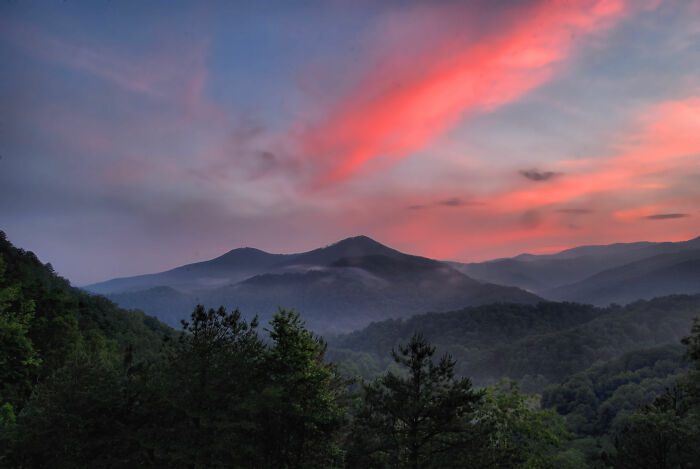 Sunset On The Blue Ridge Parkway, Tn