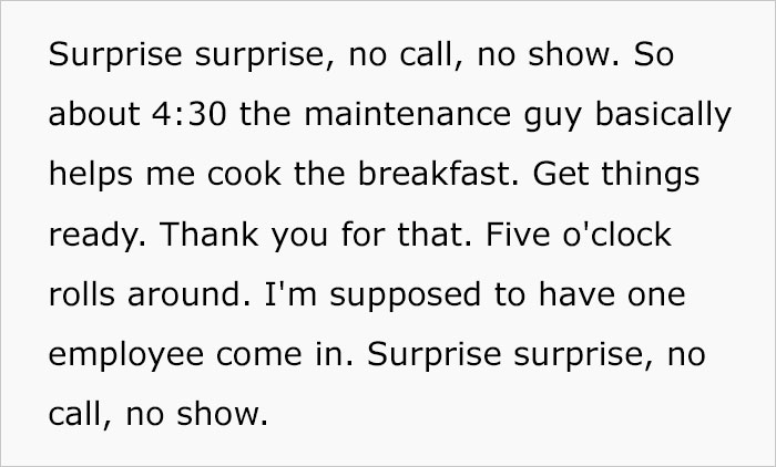 “Bad Management Usually Causes That”: Mcdonald’s Manager Arrives At 4AM For Breakfast Shift, Other Employees Pull A “No Call, No Show” - 6