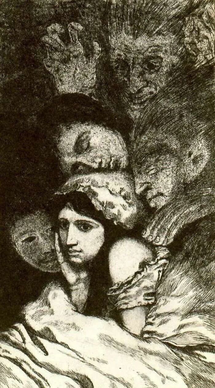 Max Klinger - Dreams (1884)