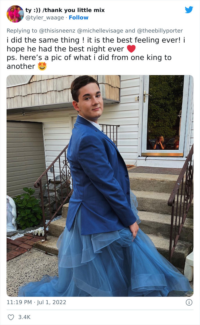 Supportive Mom Shares Pics Of Son Wearing A Dress For Prom, Inspiring Others To Accept And Celebrate Their Children - 6