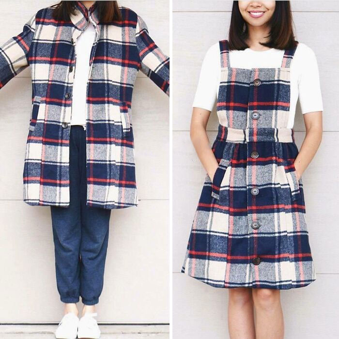 Mom Transforms 30 Old And Ugly Pieces Of Clothing To Save Money, And The Result Gains Her 296k Instagram Followers