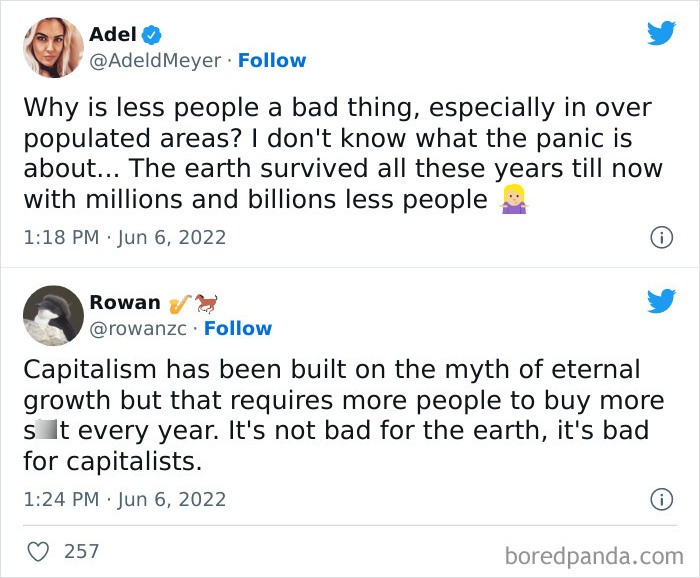 Less Population = Less Sales = Sad Rich Overlords