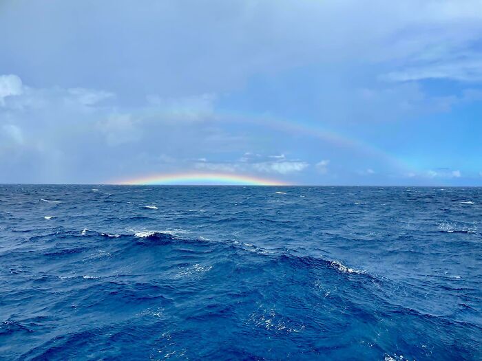 Rainbow On (Behind) The Horizon. Origin Is Behind The Curve