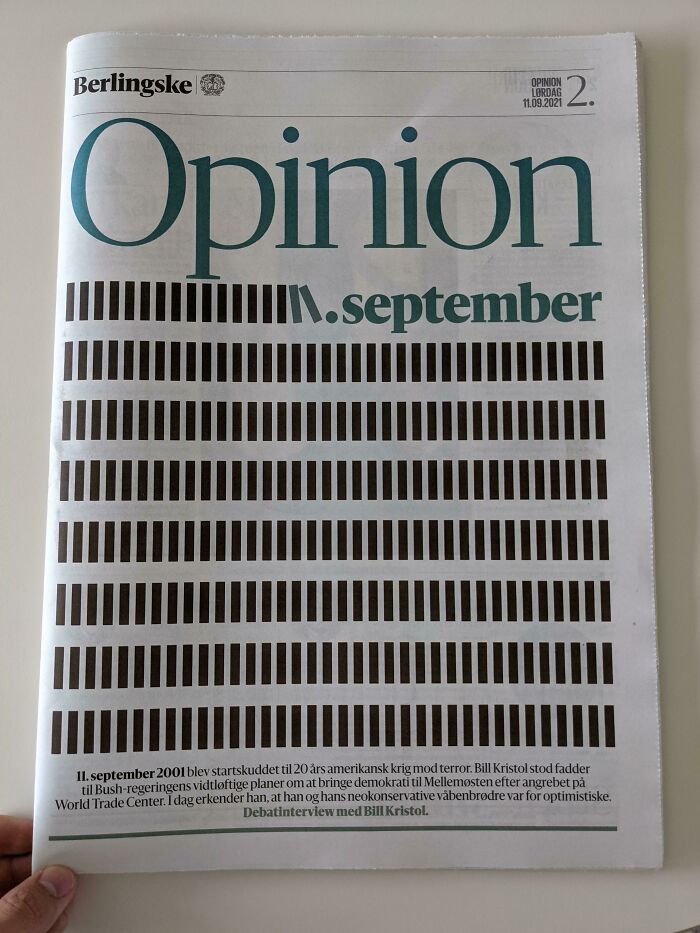 The Front Page Og A Danish Newspaper Today