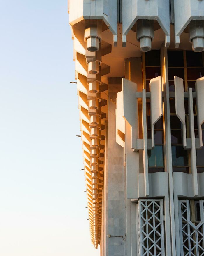 The Facade Of The People's Friendship Palace In Uzbekistan. Built In 1981, Photo By Me