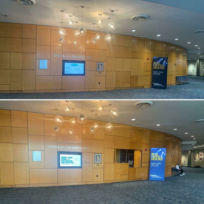Ticket Box Offices At My University’s Theater Are “Hidden” When They’re Closed
