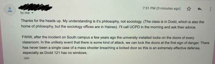 When Your Professor Says You Can Just Lock The Door Tomorrow