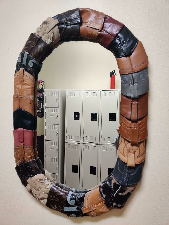 Boot Mirror At A Hostel In New Orleans