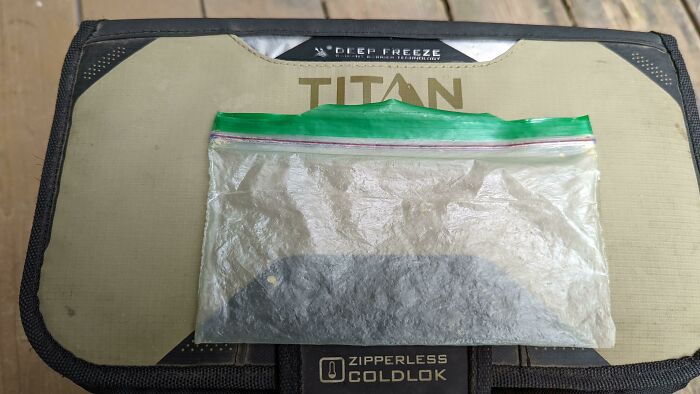 Ziploc Baggie For My Lunch Cookies. No Holes, Zipper Still Works. 1.5 Years Of Use And Still Going Strong