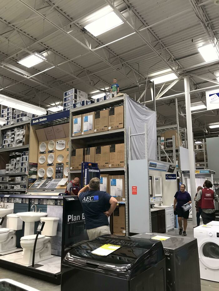 I Heard This Kid Yelling For His Dad At Lowe’s, I Went Looking For Him And