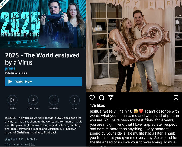 Christian Movie Actor Celebrates His Girlfriend's 18th Birthday