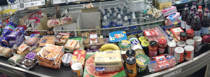 Esto es 80 libras de comida en Londres