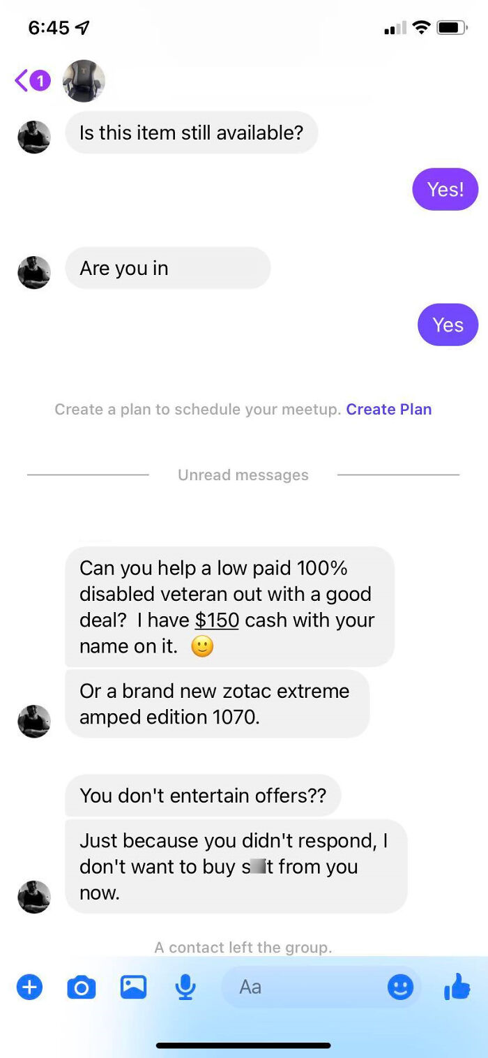 Didn't Even Have A Chance To Respond