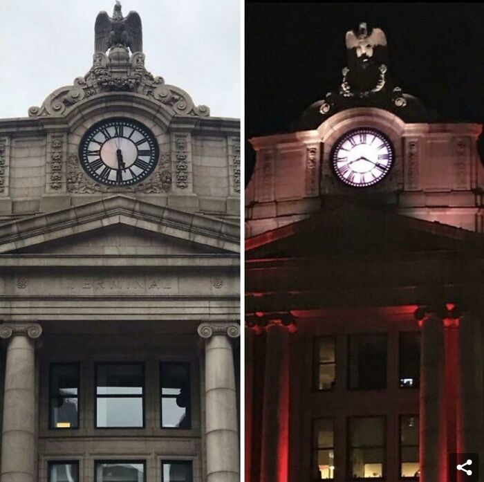 The Eagle Statue Turns Into A Pirate At Night