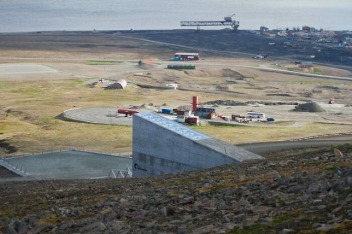 A View Of The Terrain Before The Entrance To Svalbard Seed Vault