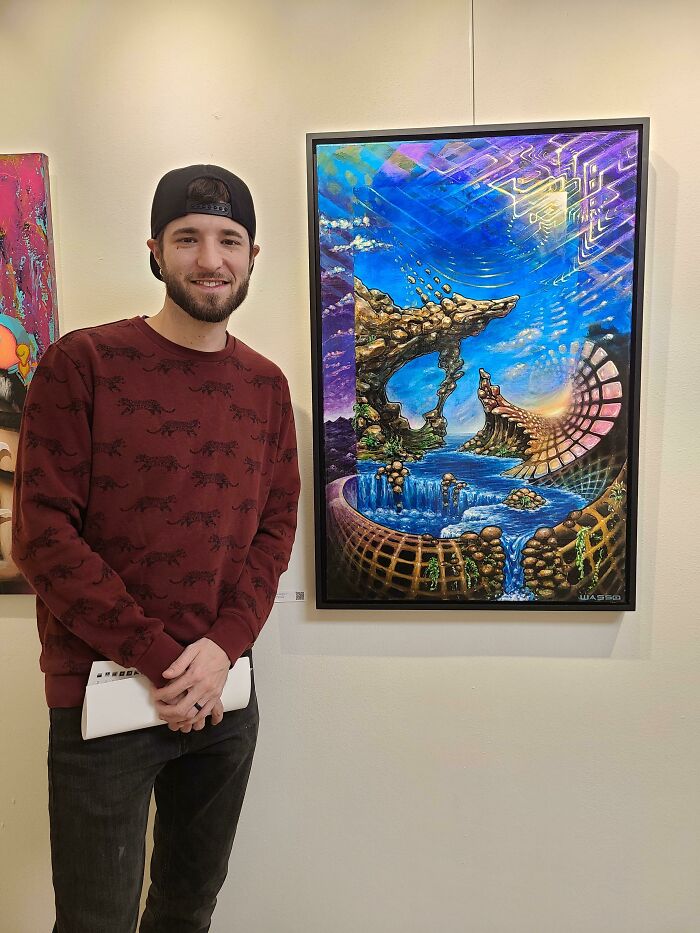 I Made This Acrylic Painting And Is My First One To Get In A Show!