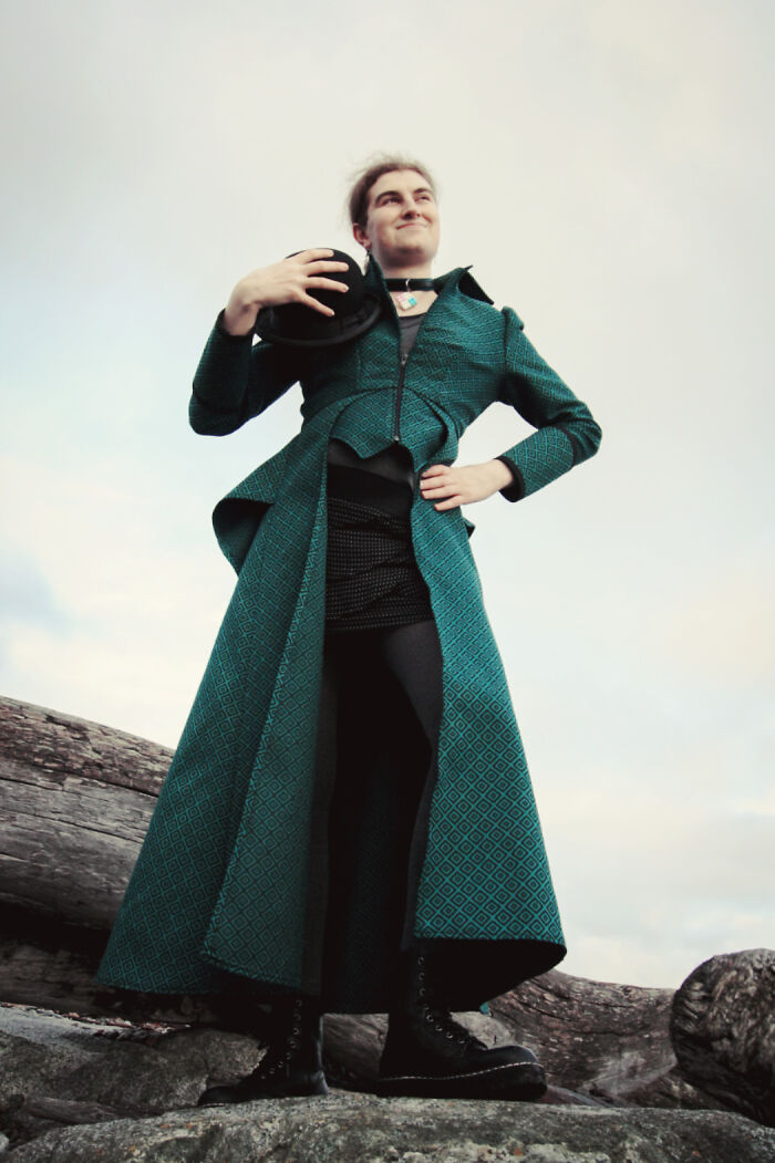 My Daughter Wearing The Coat That I Made For Her