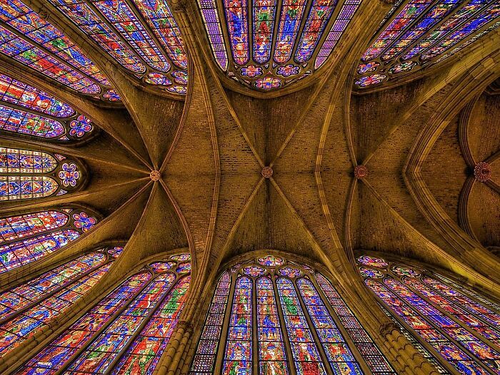 Ceiling At The Cathedral. León, Spain