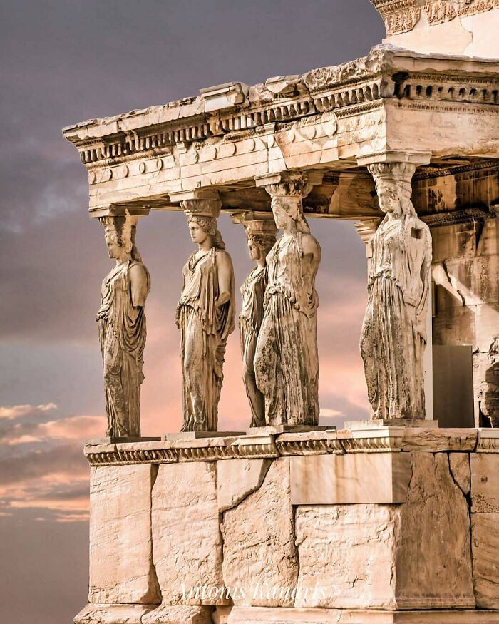 Porch Of The Caryatids, Erechtheion, Acropolis Of Athens, Greece
