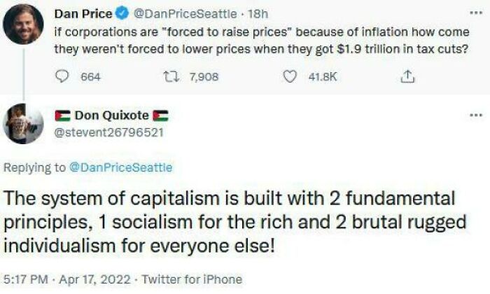 Totally. The Cost Of Capitalism Is Socialized, The Profits Are Privatized