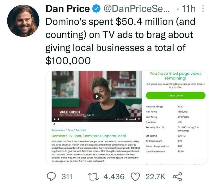 I Wish That Money Could've Been Spent On The Employees For Their Labor Instead 