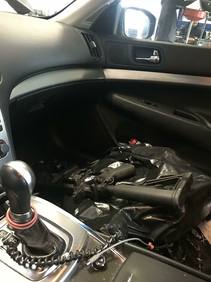 Who Casually Just Leaves An Ar15 In Their Passenger Seat?