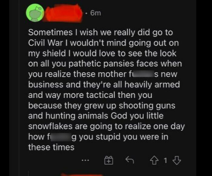 Calling For Civil War Because People Don’t Want Him To Say The N-Word