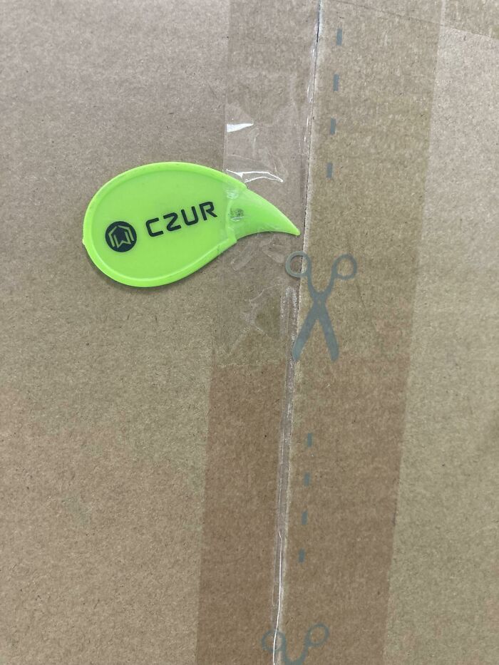 My Package Came With A Tape Opener Attached To The Box