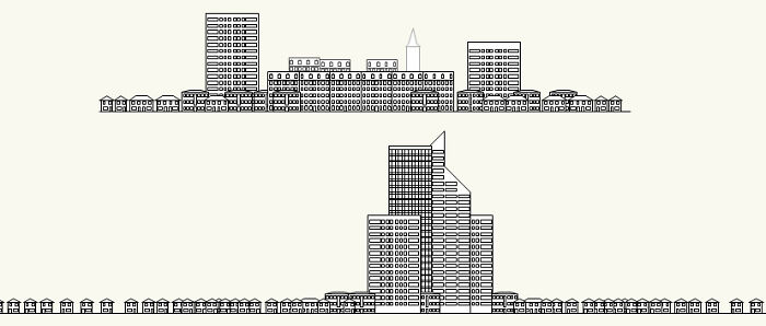 Land Use Comparison Of A Typical European City And A North American City, Created By U/Butterslice
