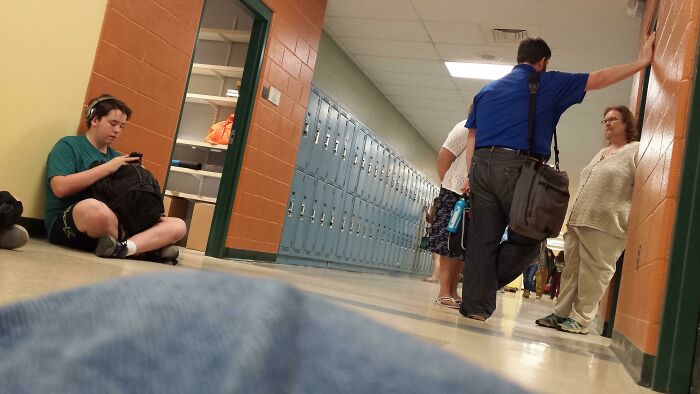 Teacher Making Me And 4 Other Students Wait For 7 Mins To Unlock The Door While He Talks To Other Teachers 3 Feet From The Door