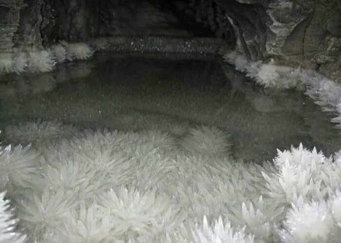 Crystal Formations Under Water