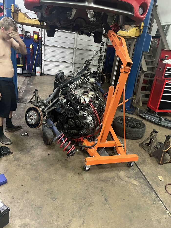 Technician States: Forgot To Make A Triangle With The Chain