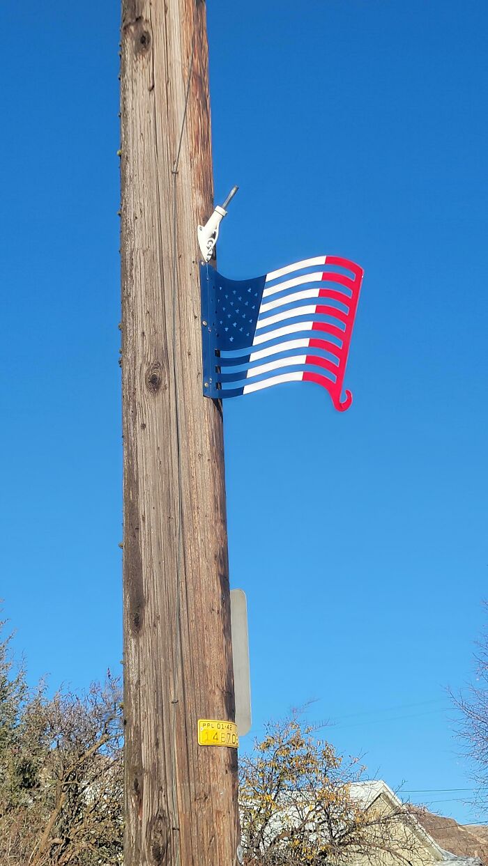 Small Town Tried To Make A USA Flag Design, But Got The Paint Job From The French Flag.