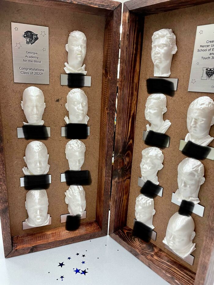 3D Yearbook. Names Written In Braille. Georgia Academy For The Blind