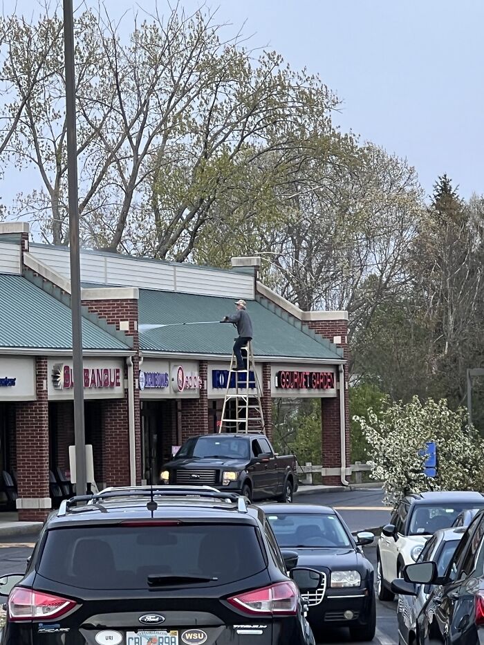 The Truck Was Driving, For Maximum Power Washing Efficiency