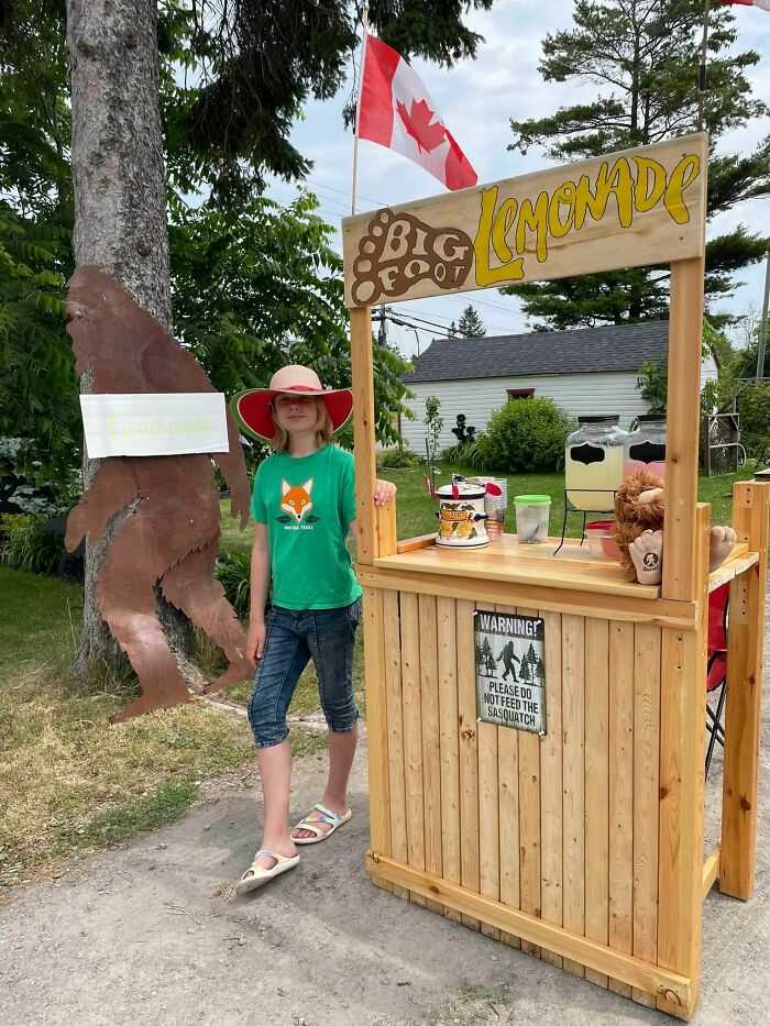 I Built My Daughter A Lemonade Stand Using Her Old Loft Bed And She Named It