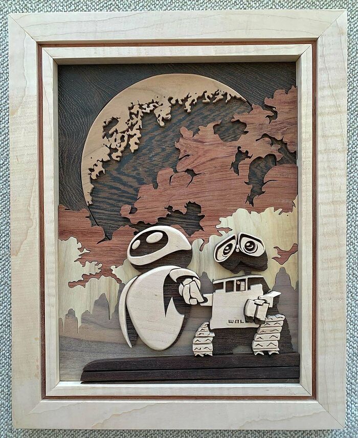 Scrollsawn Wall-E Art