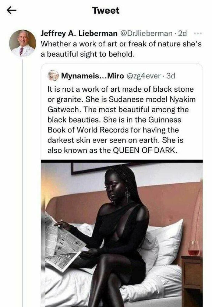 Chair Of The Dept. Of Psychiatry At Columbia University Is Suspended For Commenting On A Model’s Body Via Twitter