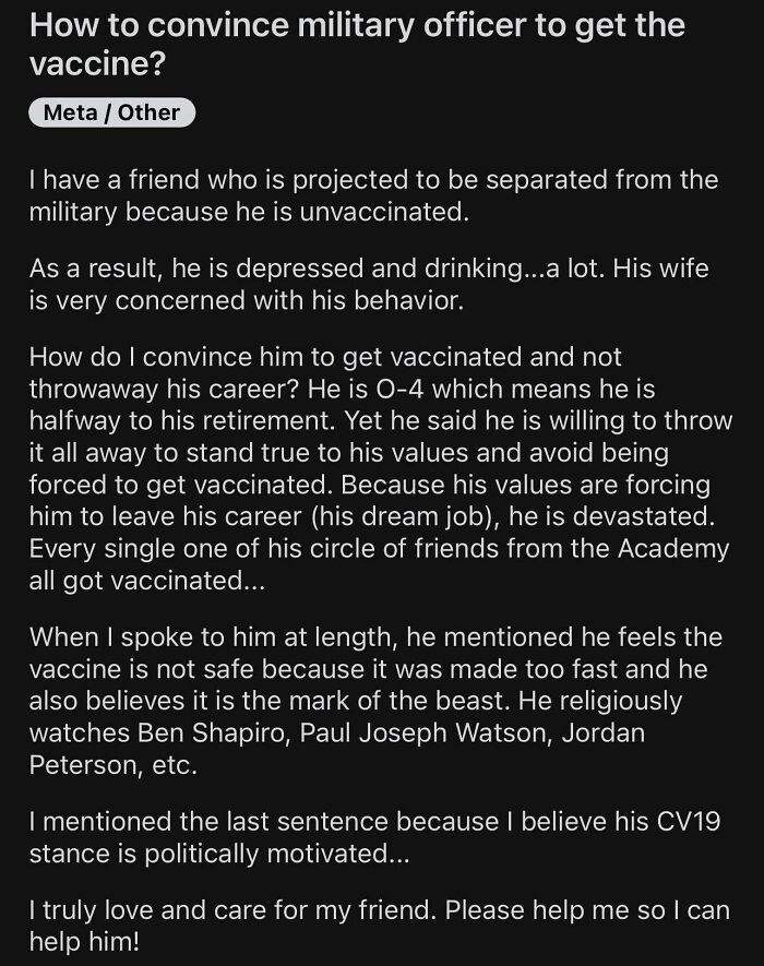 Man Throws Away Dream Military Career To Avoid Being Injected With The Mark Of The Beast