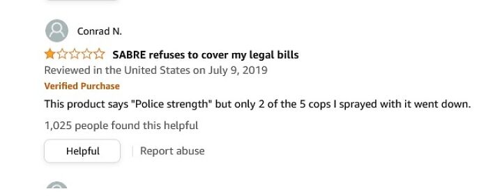 For "Police Strength" Pepper Spray