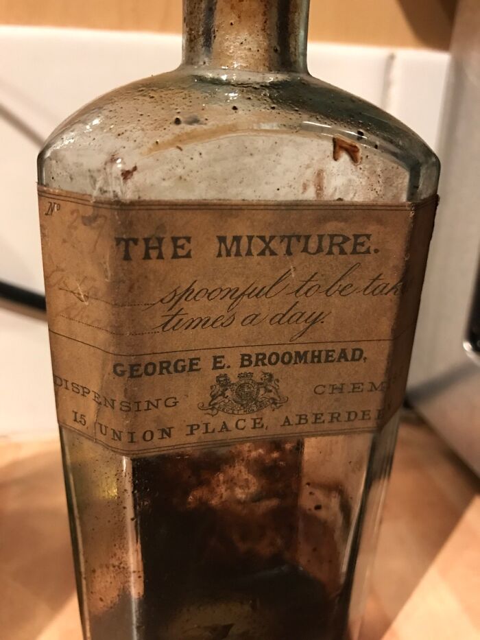 Found A Bottle Of "The Mixture" During Renovations
