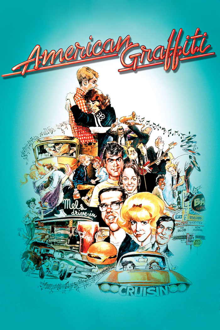Movie poster for "American Graffiti"