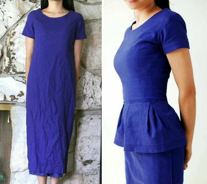 Mom Transforms 30 Old And Ugly Pieces Of Clothing To Save Money, And The Result Gains Her 296k Instagram Followers