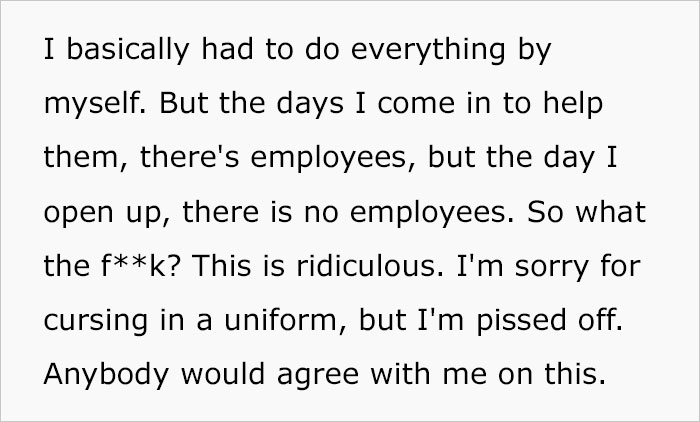 “Bad Management Usually Causes That”: Mcdonald’s Manager Arrives At 4AM For Breakfast Shift, Other Employees Pull A “No Call, No Show” - 9