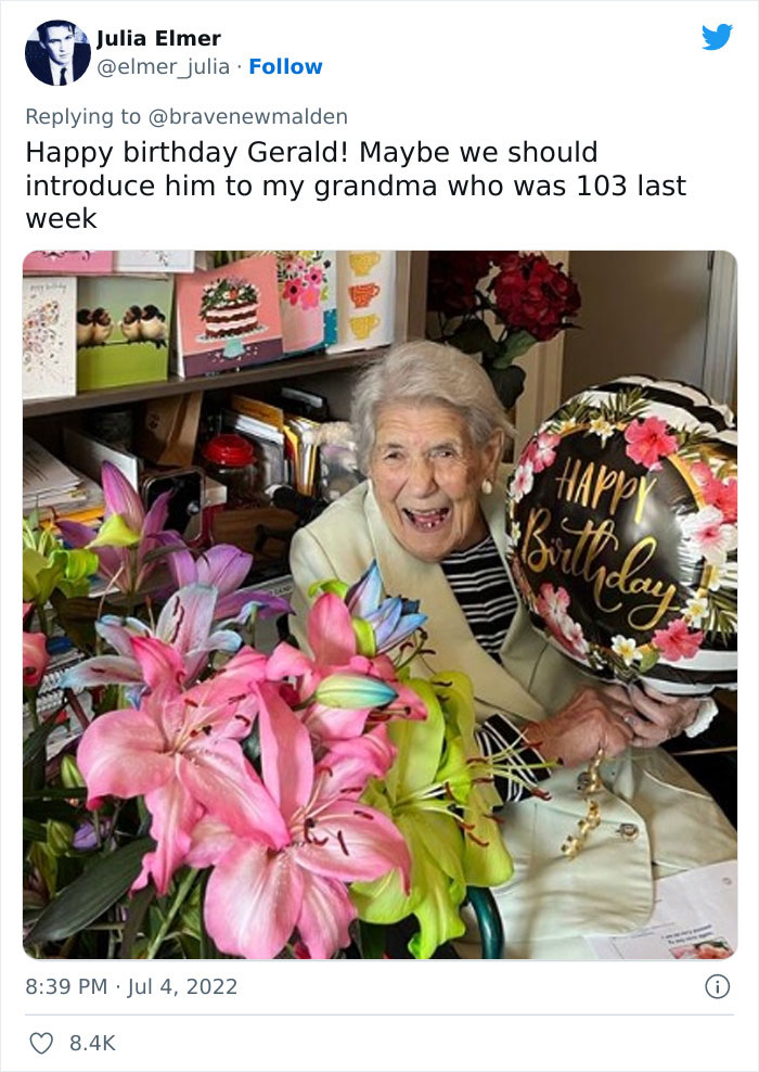 68K People Send ‘Happy Birthday’ Messages To Man Turning 104 After His Son Decided It’d Be A “Fun And Different” Gift - 2