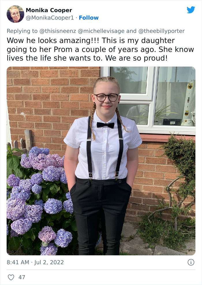 Supportive Mom Shares Pics Of Son Wearing A Dress For Prom, Inspiring Others To Accept And Celebrate Their Children - 10
