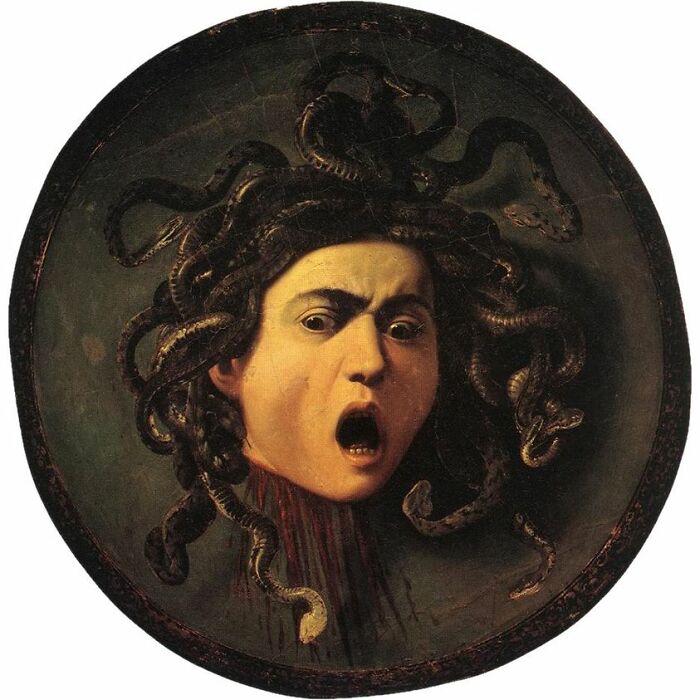 Medusa - 1597 By Michelangelo Merisi Da Caravaggio (1571 – 1610) Collection Uffizi, Florence, Italy