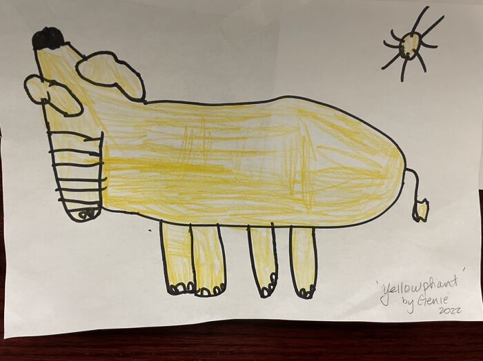 My Daughters Art And Sense Of Humor. She’s Gold. I Think I’ll Keep Her